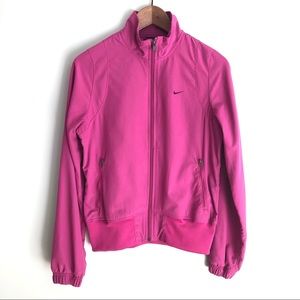 Barbiecore! Nike Retro Pink Bomber Track Jacket Dry-Fit